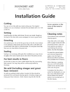 Installation and Cleaning